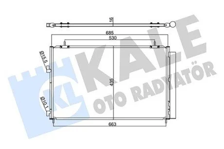 Радіатор кондиціонера Toyota Rav 4 Iv Condenser KALE OTO RADYATOR 353095
