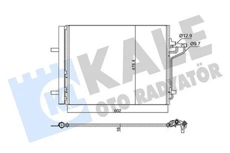 Радиатор кондиционера Ford Kuga II (12-), Transit Connect (13-) KALE OTO RADYATOR 353155