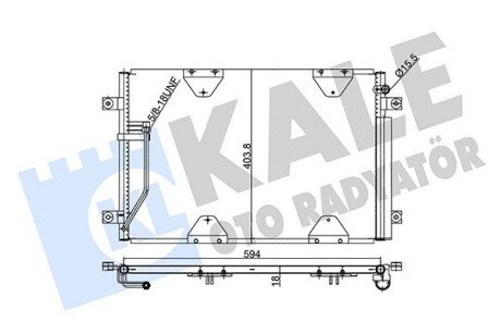 KALE SUZUKI Радиатор кондиционера Grand Vitara 03- KALE OTO RADYATOR 354075