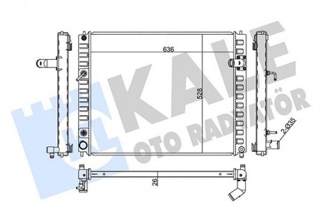 Радіатор охолодження Infiniti Ex 35, Ex 37, Ex 37 Awd, Fx 50 Awd Radiator KALE OTO RADYATOR 354220 (фото 1)