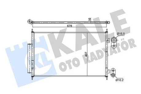 Радіатор кондиціонера Honda Hr-V KALE OTO RADYATOR 354890