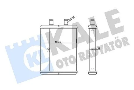 KALE IVECO Радиатор отопления Daily IV 06- KALE OTO RADYATOR 355250
