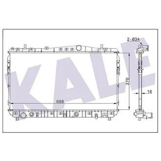 KALE CHEVROLET Радиатор охлаждения Tacuma 1.6/2.0 KALE OTO RADYATOR 355400