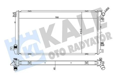 Радиатор охлаждения Nissan Interstar, Opel Movano, Renault Master II KA KALE OTO RADYATOR 355575