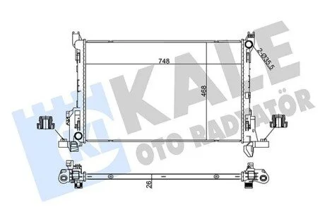 Радіатор охолодження KALE OTO RADYATOR 355630