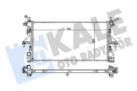 KALE CITROEN Радиатор охлаждения Jumper,Fiat Ducato,Peugeot Boxer 2.2/3.0HDI 06- KALE OTO RADYATOR 355660 (фото 1)