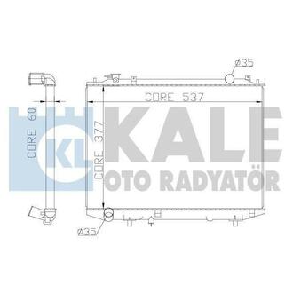 Радиатор охлаждения Ford Ranger - Mazda B-Serie, Bt-50 Radiator KALE OT KALE OTO RADYATOR 356200