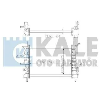 Радіатор охолодження KALE OTO RADYATOR 356400