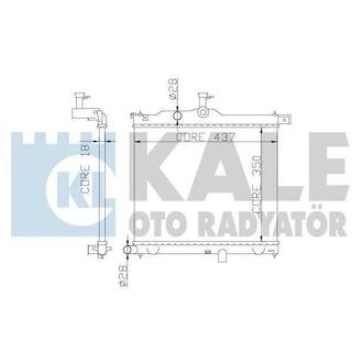 KALE HYUNDAI Радиатор охлаждения i10 1.1/1.1CRDi 08- KALE OTO RADYATOR 358300 (фото 1)