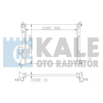 KALE HYUNDAI Радиатор охлаждения i20 1.2/1.6 08- KALE OTO RADYATOR 358600