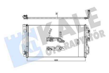 Радіатор кондиціонера BMW 1 (F20/F21)/3 (F30/F80) 11- B37/B38/B47/B48/B58/N13/N20/N26/N47/N55 KALE OTO RADYATOR 358715