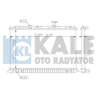 KALE KIA Радиатор охлаждения Rio II 1.4/1.6 05- KALE OTO RADYATOR 359100