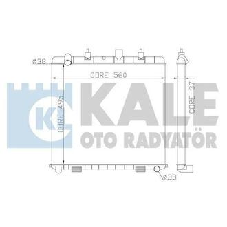 KALE LANDROVER Радиатор охлаждения Range Rover II 3.9/4.6 98- KALE OTO RADYATOR 359300 (фото 1)
