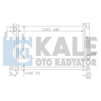 KALE MAZDA Радиатор охлаждения Mazda 626 IV,V 1.8/2.0 91- KALE OTO RADYATOR 359600 (фото 1)