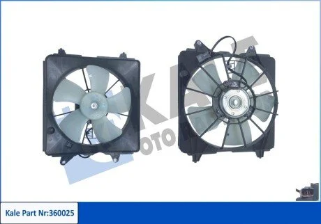 Вентилятор охлаждения радиатора с кожухом Honda Civic VIII KALE OTO RADYATOR 360025