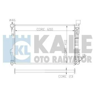 KALE DB Радиатор охлаждения W203 1.8/5.5 00- KALE OTO RADYATOR 360600