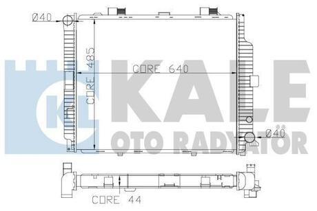 KALE DB Радиатор охлаждения W210 3.0D/TD 95- KALE OTO RADYATOR 361500