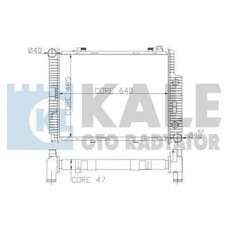 KALE DB Радиатор охлаждения W210 2.9TD 96- KALE OTO RADYATOR 361600