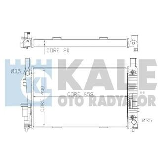 KALE DB Радиатор охлаждения A-Class W169/245 1.5/2.0 04- KALE OTO RADYATOR 361700 (фото 1)