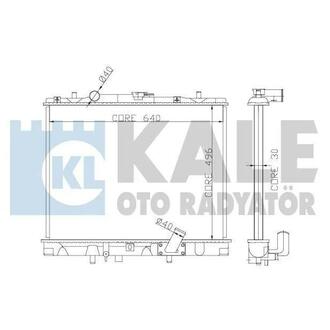 KALE MITSUBISHI Радиатор охлаждения L200,Pajero Sport 2.5TD 98- KALE OTO RADYATOR 362400