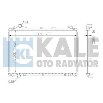 KALE NISSAN Радиатор охлаждения Pathfinder 3.3 97- KALE OTO RADYATOR 362600