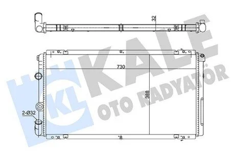 Радиатор охлаждения Opel Movano/Renault Master 1.9/2.5/2.8dCI 98- KALE OTO RADYATOR 362735