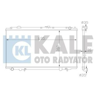 KALE NISSAN Радиатор охлаждения Primera 1.6/2.0 96- KALE OTO RADYATOR 363100 (фото 1)