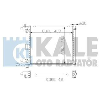 KALE TOYOTA Радиатор охлаждения Yaris 1.3/1.5 99- KALE OTO RADYATOR 365900 (фото 1)
