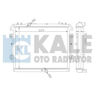 KALE TOYOTA Радиатор охлаждения Fortuner,Hilux VII 2.5/3.0 D-4D 04- KALE OTO RADYATOR 366500 (фото 1)