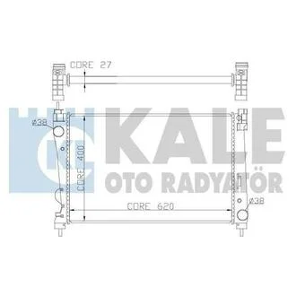 KALE FIAT Радиатор охлаждения Brava II,Doblo,Grande Punto 1.3/1.9d 07- KALE OTO RADYATOR 368600 (фото 1)