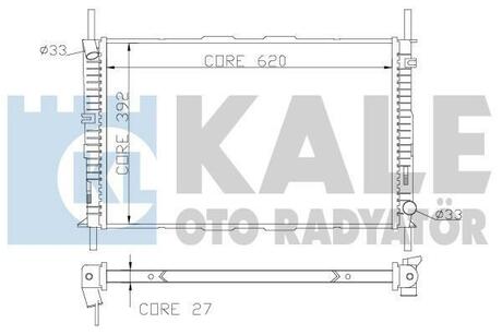 KALE FORD Радиатор охлаждения Mondeo III 1.8/2.0 00- KALE OTO RADYATOR 368700 (фото 1)