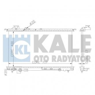 Радиатор охлаждения Hyundai Sonata IV, Xg KALE OTO RADYATOR 369300 (фото 1)