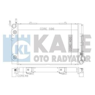 KALE DB Радиатор охлаждения с АКПП W201 2.0 82- KALE OTO RADYATOR 370200 (фото 1)
