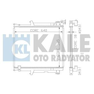 KALE MITSUBISHI Радиатор охлаждения L200 2.5 DI-D 05- KALE OTO RADYATOR 370400