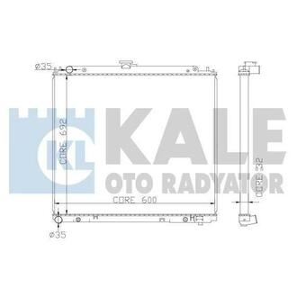 KALE NISSAN Радиатор охлаждения Navara,Pathfinder 2.5dCi 05- KALE OTO RADYATOR 370600 (фото 1)