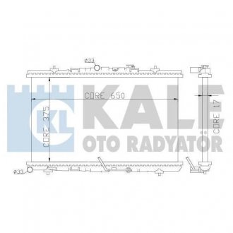 KALE OPEL Радиатор охлаждения Astra H 1.3/1.9CDTI KALE OTO RADYATOR 371300