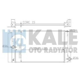 Радиатор охлаждения Toyota Auris, Avensis, Corolla, Verso Radiator KALE KALE OTO RADYATOR 372000