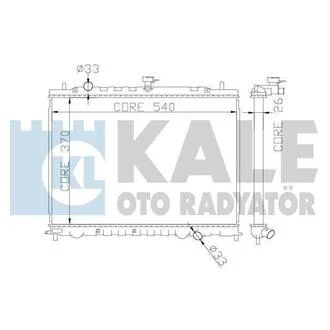 Радиатор охлаждения Kia Rio II KALE OTO RADYATOR 374300