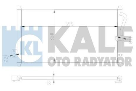 KALE HONDA Радиатор кондиционера CR-V I 95- KALE OTO RADYATOR 380500