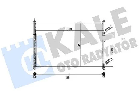 Конденсатор KALE OTO RADYATOR 383000