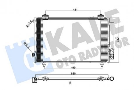 KALE TOYOTA COROLLA CONDENSER KALE OTO RADYATOR 383300