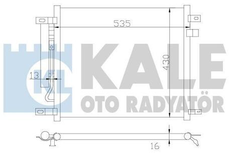 Радиатор кондиционера Chevrolet Aveo, Kalos KALE OTO RADYATOR 385200