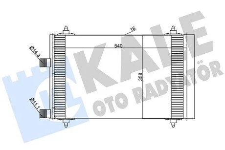 Конденсатор KALE OTO RADYATOR 385600