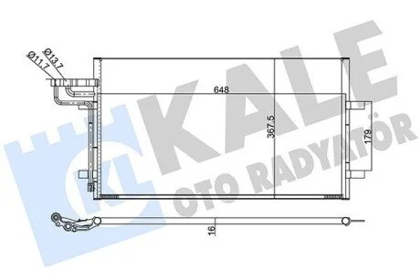 Конденсатор KALE OTO RADYATOR 386100