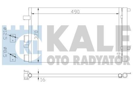 KALE HYUNDAI Радиатор кондиционера i20 08- KALE OTO RADYATOR 386500 (фото 1)