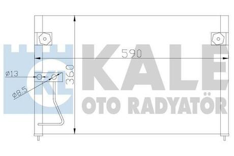 KALE MAZDA Радиатор кондиционера 626 V 97- KALE OTO RADYATOR 387000 (фото 1)