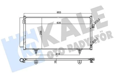 Радиатор кондиционера Subaru Forester, Impreza, Xv KALE OTO RADYATOR 389500
