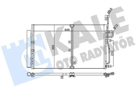 Радиатор кондиционера Chevrolet Captiva, Opel Antara KALE OTO RADYATOR 391000