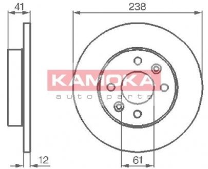Гальмiвнi диски KAMOKA 103110 (фото 1)