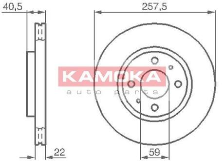 Гальмiвнi диски KAMOKA 1031524